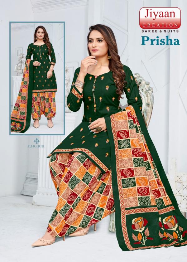 Jiyaan Prisha Vol-1 Cotton Designer Printed Patiyala Dress Material